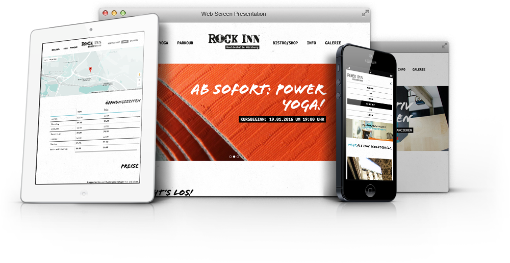 Rock Inn - Desktop, Mobile, Tablet